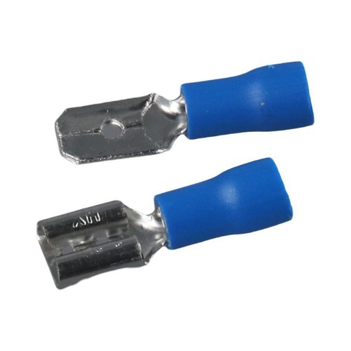 100Pcs Semi Insulated Spade Terminals Power Equipment - Picture 7 of 11