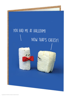 Brainbox Candy lustig Komödie Humor Halloumi Käse Geburtstagskarte NEUHEIT