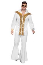 70er 80er Jahre Kostüm Hippie Anzug Disco Party Kleid Schlagerstar Dancing King