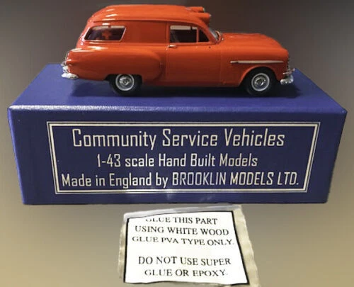 Metal Blanco Brooklin contemporáneo fabricación Diecast ambulancias