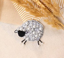 DIY Jewelry Making Kit Pin Brooch "Curly sheep " Handmade Brooches Beadwork