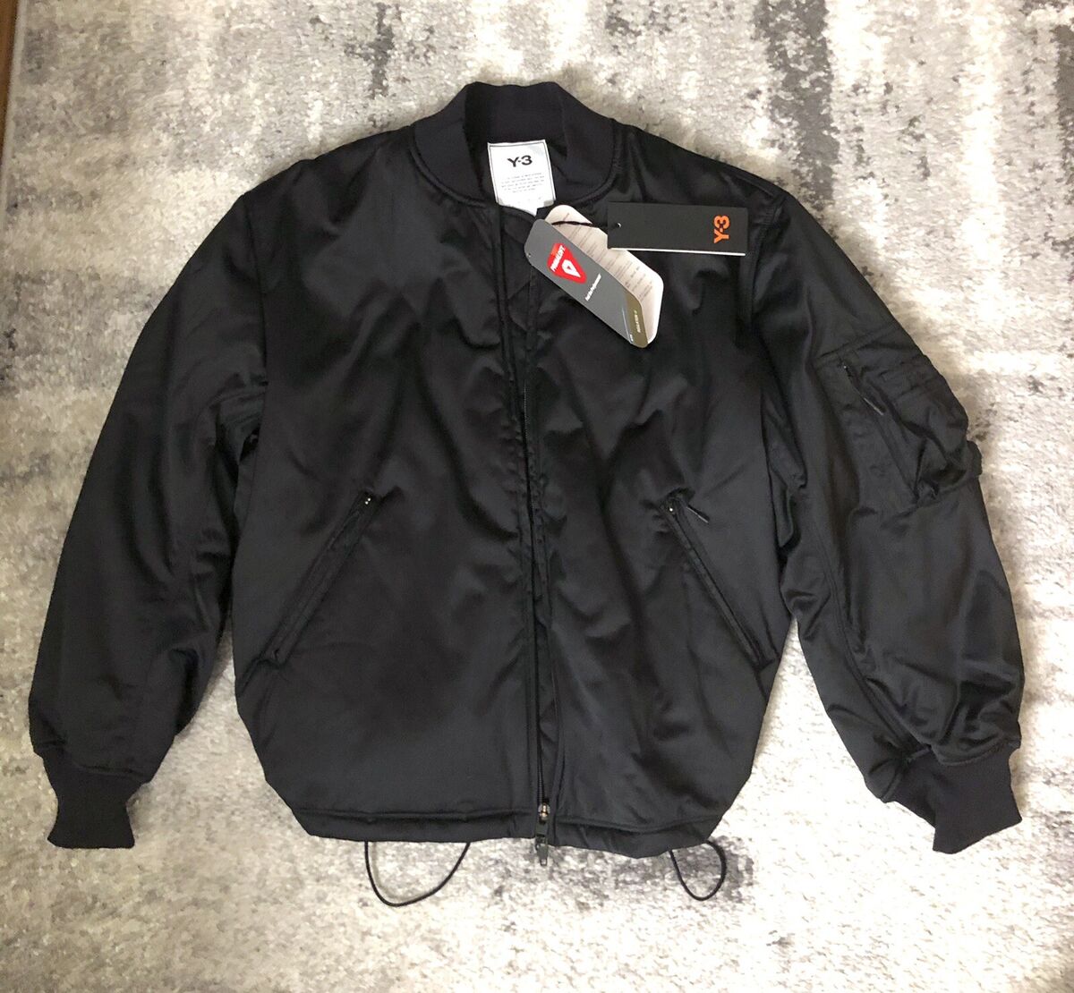 Y-3 Yohji Yamamoto Adidas CL Classic Oversized Logo Bomber Y-3 Yohji Yamamoto Adidas CL Classic Oversized Logo Bomber