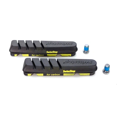 SwissStop 2 - 4pcs Flash Evo Black Prince Carbon Rim Brake Pads fit Shimano Sram