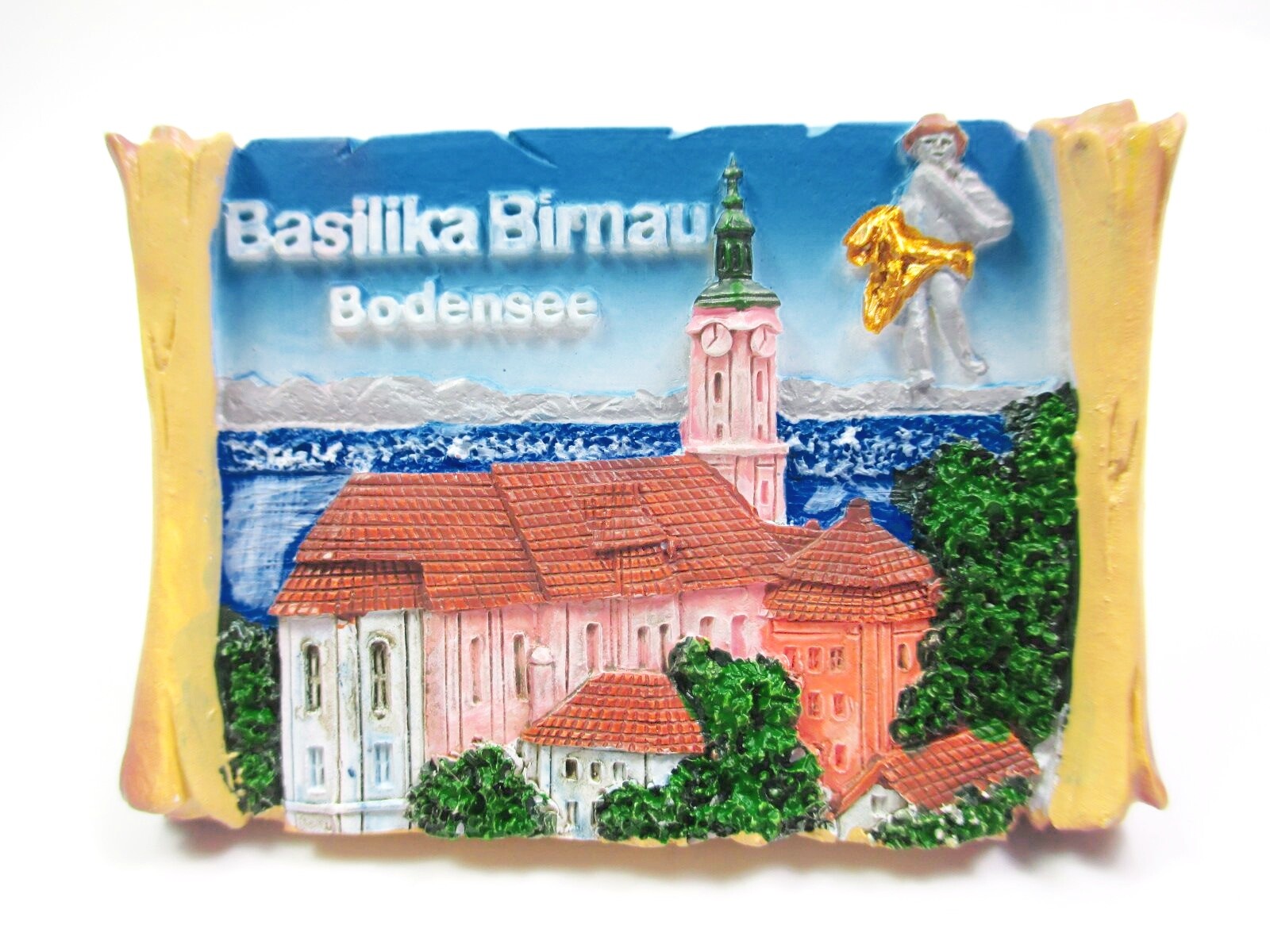 Birnau Lake Constance Monastery Poly Magnet Bavaria Germany Souvenir New