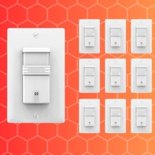 ECOELER 3Way Motion Sensor Light Switch in Wall Sensor for Led/Incandescent Bulb