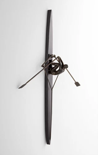 Rowing Scull Boat Wall Decor Oars Rower Racing Shell Boat ~ Cyan Design 06245 - Picture 3 of 3