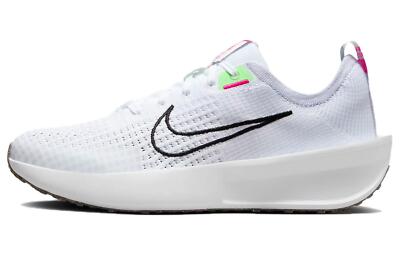 Nike Interact Run White Black Green FD2292-102 Women's Sizes