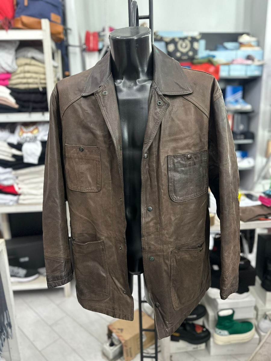A leather trucker jacket 50 レザージャケットovy A LEATHER 【NEW】TRUCKER JACKET size50 OVY