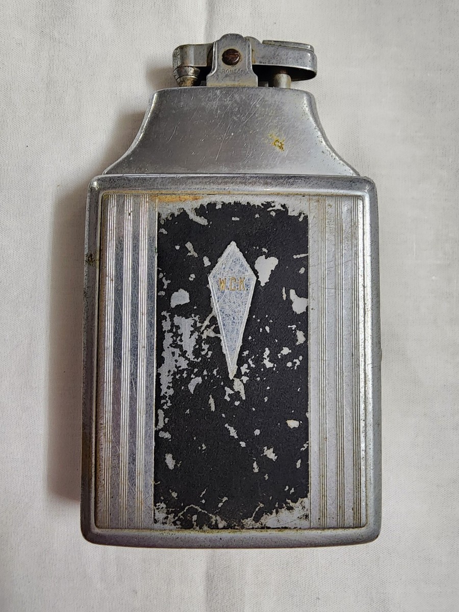 Vintage Ronson Art Metal Works Art Deco Mastercase Lighter. RARE 
