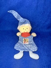Schmusetuch Sigikid Puppe Wichtel hellblau + Kringel