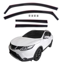 Windabweiser GP Regenabweiser Für Nissan Qashqai J11 2014-2021 4-Tlg Set Schwarz