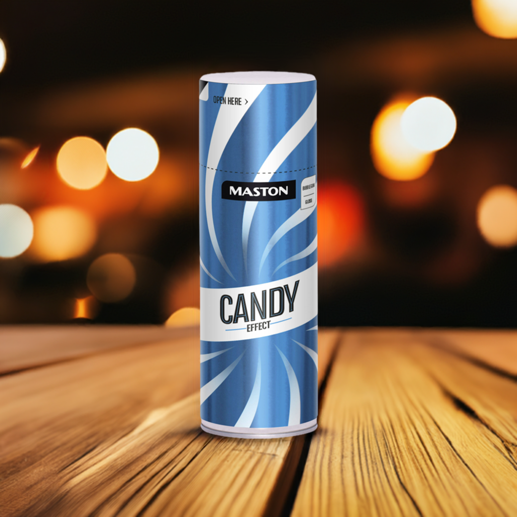 Maston Spray Paint Candy Effect Gloss Bubblegum Blue 400ml