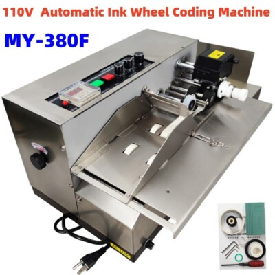 110V MY-380F Automatic Ink Wheel Coding Machine Widen Ink Wheel Marking Machine