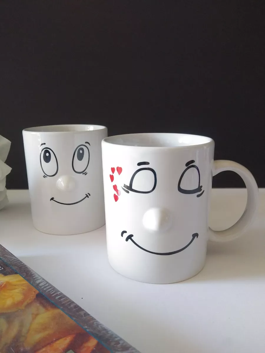 Happy Man's Face Coffee Mug