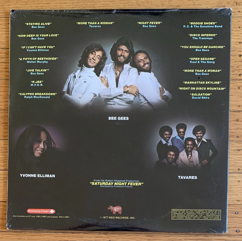 Saturday Night Fever + Grease Soundtrack 1st press factory sealed + rare promo - Image 3 of 4