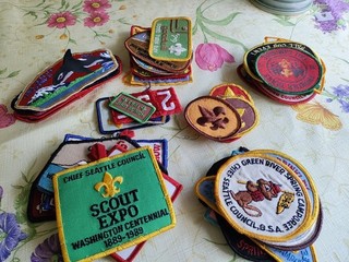 Vintage Boy scout BSA Seattle Council Patches and Others Lot