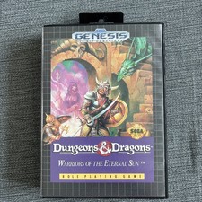 Dungeons & Dragons Warriors of the Eternal Sun Sega Genesis 1992 | CIB Clean