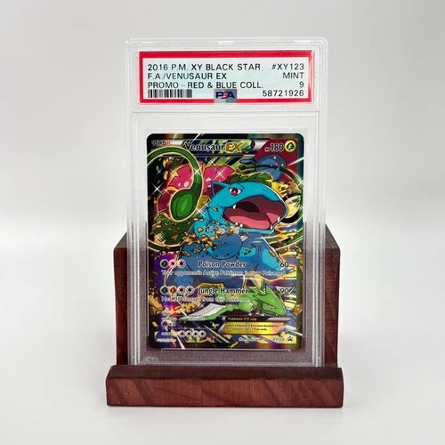 2016 POKEMON VENUSAUR EX XY BLACK STAR PROMO #XY123 PSA 9 Red & Blue Collection