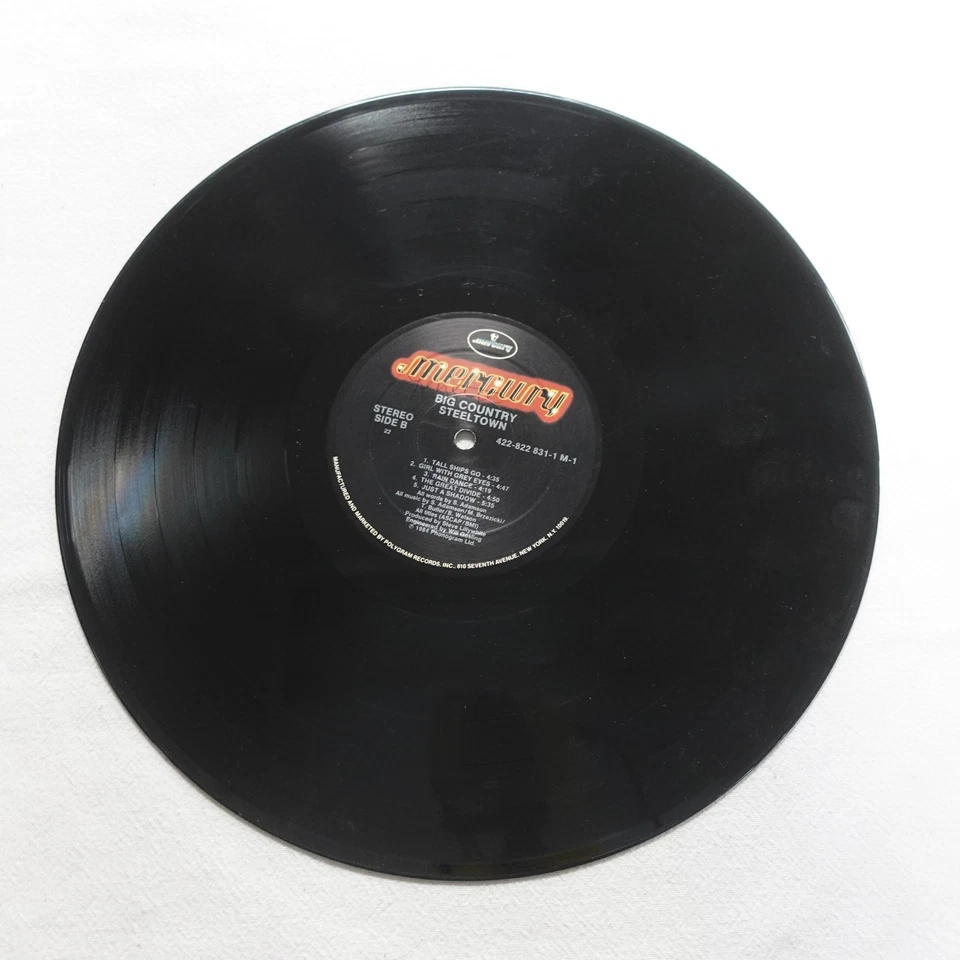 Big Country Steeltown LP Vinyl Album Record Rock Folk, World, & Country - Image 3 of 4