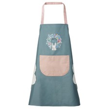 DILLMAN Women Kitchen Apron with Hand Wipe Pockets  Big Pocket,Hand-wiping, Wa...