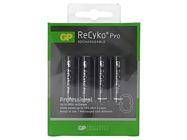 85AAAHCBN B4 Batt: Ni-Mh AAA,R3 1,2V 800Mah Recyko Pro Ø10,5X44,5Mm 80Ma Gp-image
