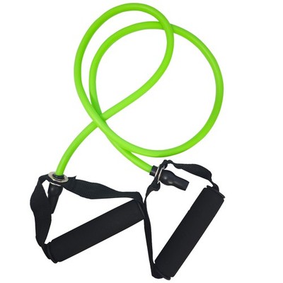 Exercise Latex Resistance Bands Stretch Training Rope Yoga Green Color 3.9ft