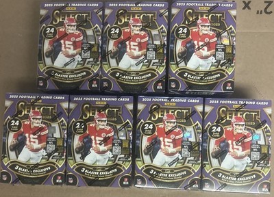 2025 Panini Select NFL Football Trading Cards 7 Blaster Boxes NEW FACTORY SEALED