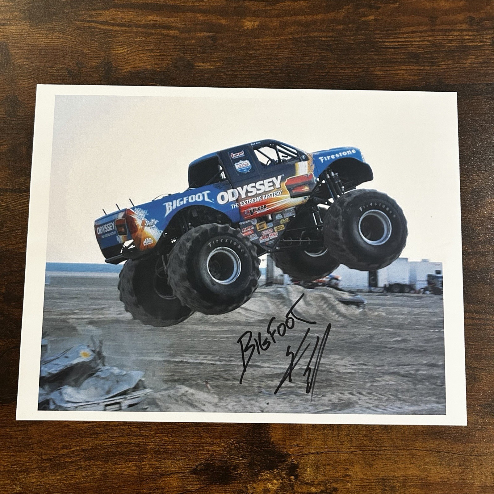 Signed-Odyssey Battery Bigfoot 20 Monster Truck 2012 Autograph 8x10
