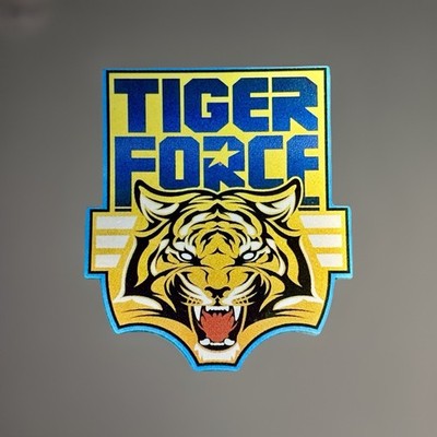 G.I. JOE Tiger Force Metallic Vinyl Sticker 5x5.5