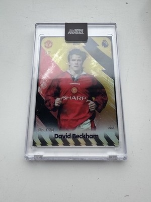 David Beckham Chromium /10 Black 25/26 Topps Total Football PL Manchester United