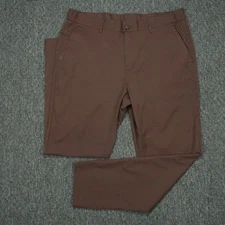 Jack Archer Pants Men 35x30 Chocolate Brown Slim Tech Jetsetter Chino Trouser