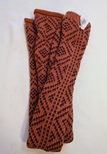 Free People Leg Warmers Orange Knit One Size Boho Cozy Arm Warmers NWT