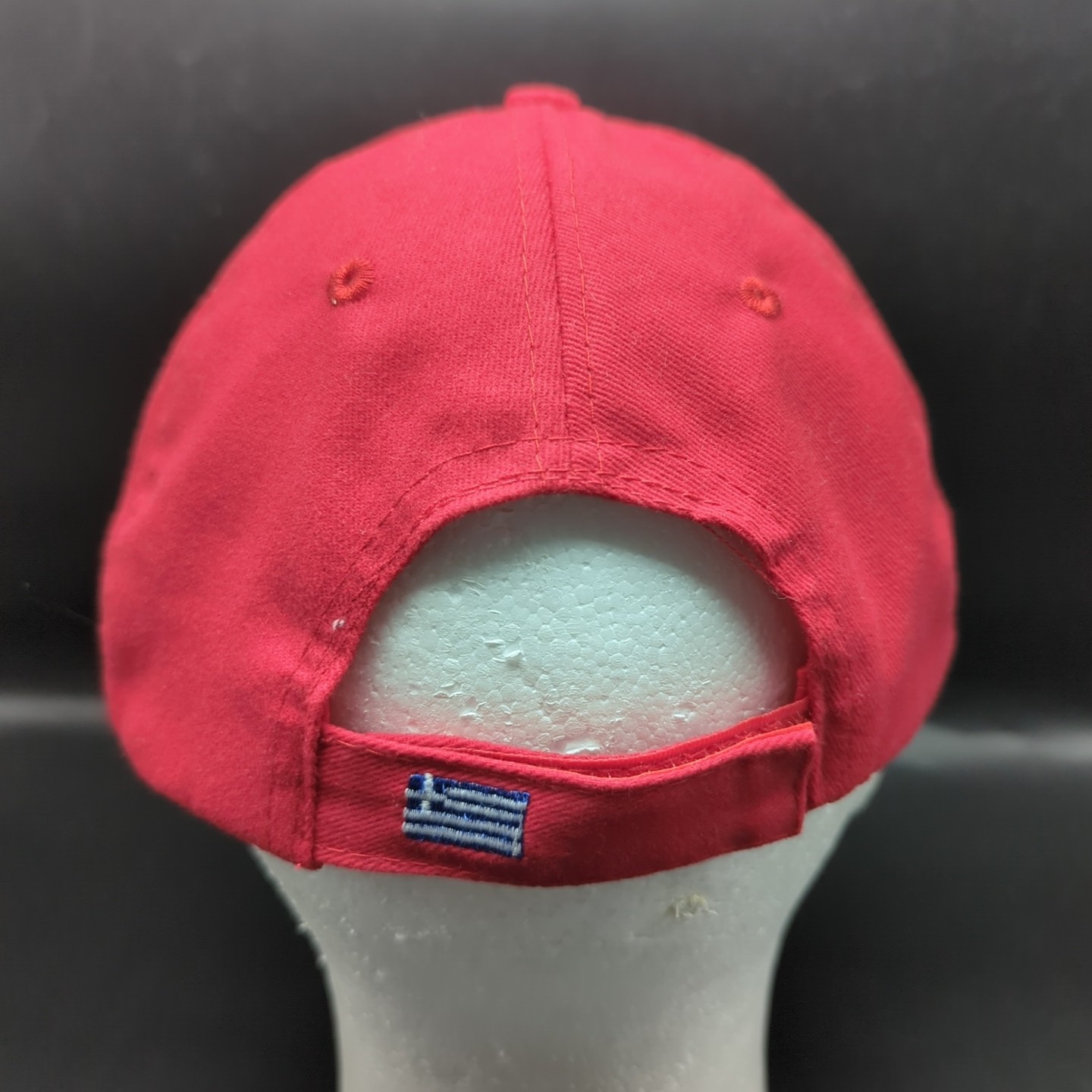 Greece hat red adjustable strap-back cap - image 3