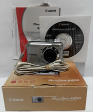 Canon PowerShot A800 10.0MP Digital Camera Silver w/box, software, ect..