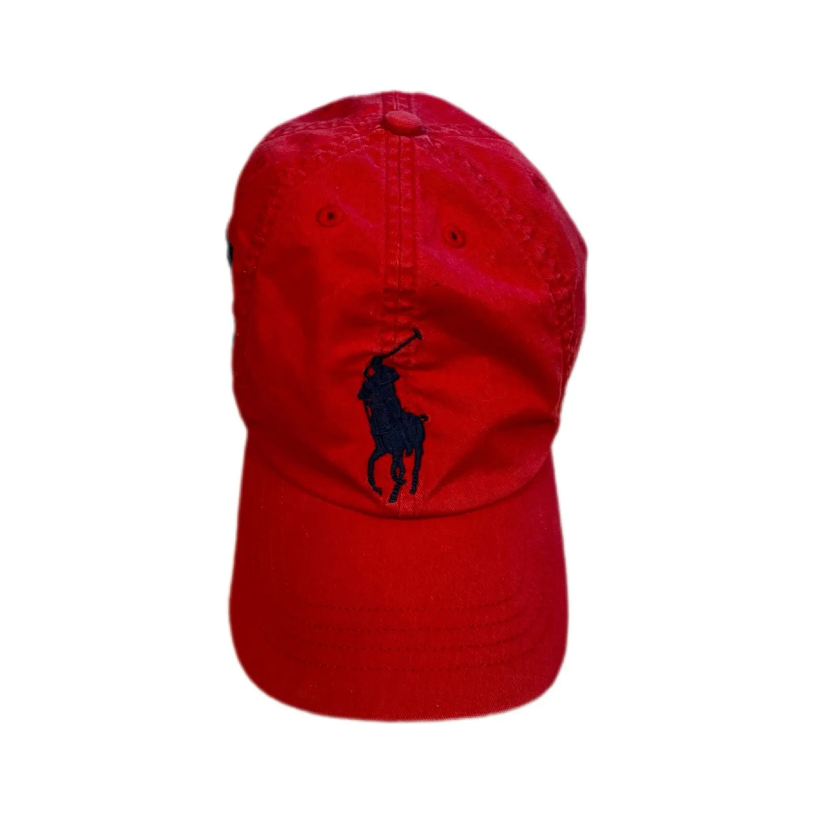 Polo Ralph Lauren Cappellino Baseball Rosso Big Pony Taglia Unica Regolabile