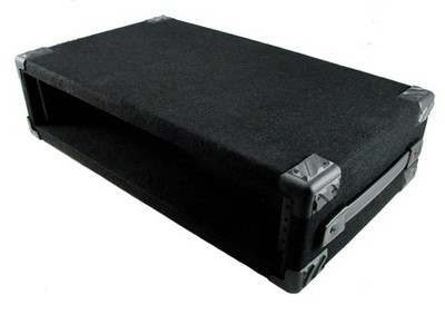 PROCRAFT 2U 12'' Deep Rack Case in Black Carpet Wrap - Side Handle w/ Rack Screws