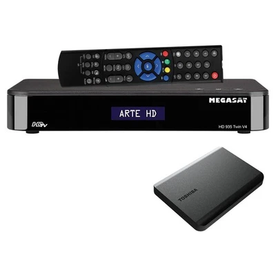 Megasat HD 935 Twin HDTV ricevitore satellitare streaming 1 TB disco rigido interno Timeshift