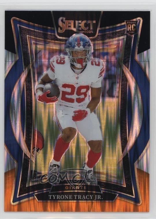 2024 Select Concourse Black & Orange Shock Prizm Tyrone Tracy Jr Rookie RC o8g