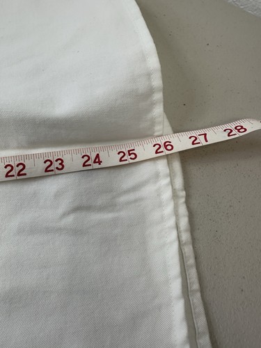 Crossroads Women size Large White Cotton sleeveless vest button front Repaired - Picture 4 of 9