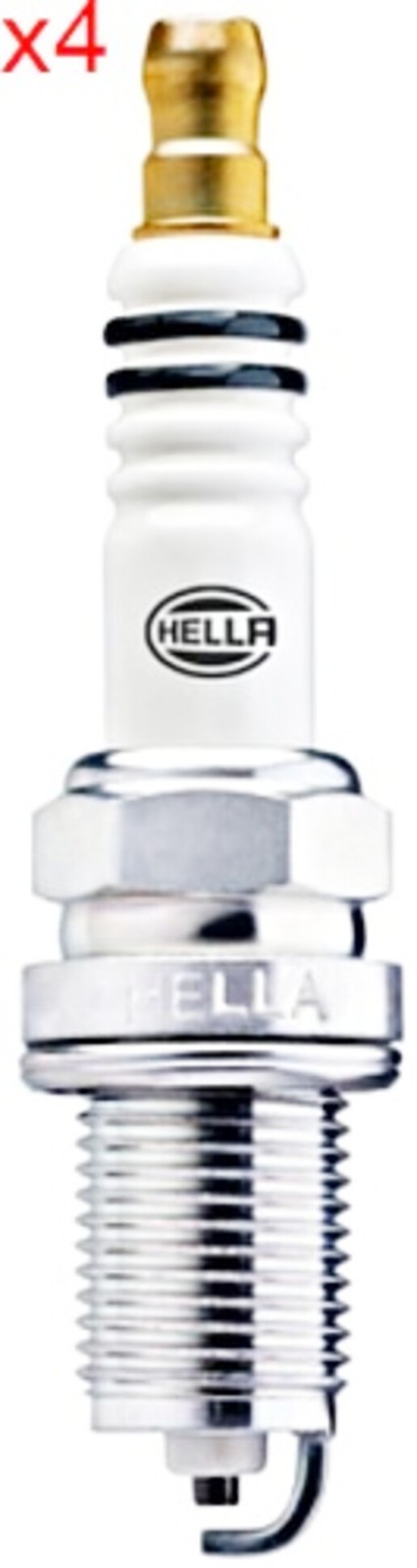 HELLA 4x Spark Plugs For AUDI VW SEAT SKODA 101000033AA