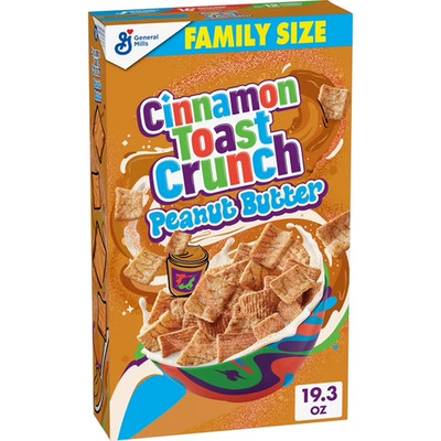 Cinnamon Toast Crunch Peanut Butter Breakfast Cereal, Family Size, 19.3 oz|94913