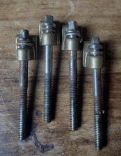 X4 CROCHETS et TIRANTS SLINGERLAND RADIO KING COLLAR HOOKS and TENSION RODS lot3