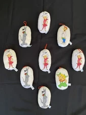 LOT Vintage 1989 Hanna-Barbera The JETSONS Soft Christmas Tree ornaments Judy