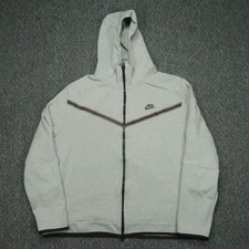Nike Hoodie Men XXL Gray NSW Tech Fleece Full Zip Hooded Jacket Windrunner 2XL