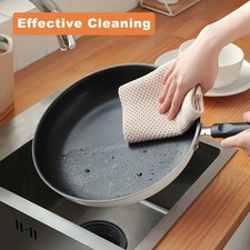 Cotton Honeycomb Dishcloth Soft Absorbent Kitchen Cleaning Towel