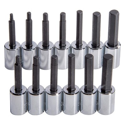 PROTO J4902A Socket Bit Set, Steel, DrSz 3/8 in 33HE17
