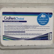 Crafter's Choice Melt and Pour Soap Base for Soap Making / Moroccan Argan / 2 lb