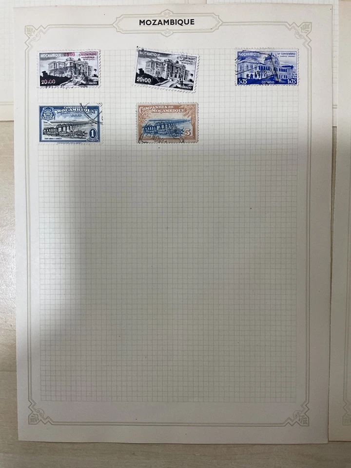Sellos de Mozambique. Años 1800 en. Vintage. Hojas. D49 Foto 4 de 4
