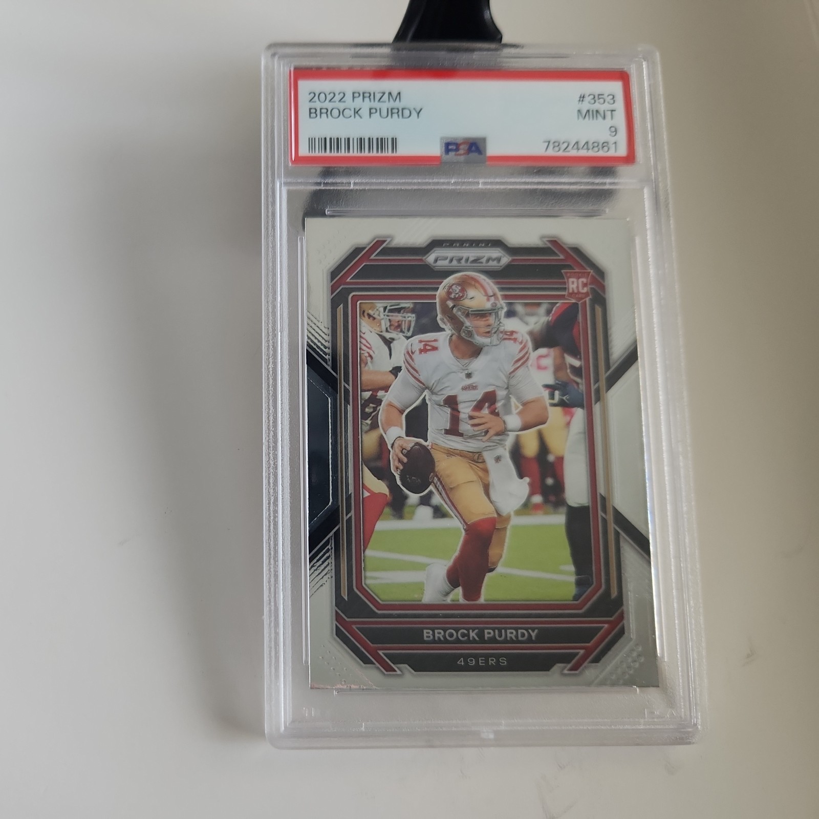 2022 Panini Prizm Brock Purdy Rookie RC #353 PSA 9 Mint San Francisco 49ers