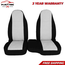6040 Highback Cotton Truck Seat Covers For 1998-2003 Ford Ranger Black-silver 6040 Highback Cotton Truck Seat Covers For 1998-2003 Ford Ranger Black-silver